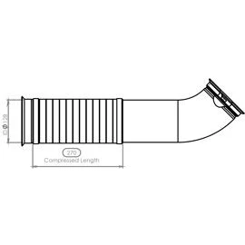 Kuva DINEX 21556 Pakoputki 270, 670 Takana 128 185 Euro 4 (D4), 5 155