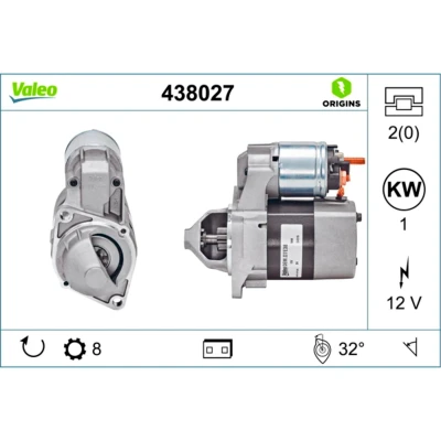 Kuva VALEO NEW ORIGINAL PART 438027 Starttimoottori 12 1 8 MERCEDES BENZ: A sarja