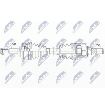 Kuva NTY NPW RE 164 Vetoakseli Etuakseli, vasen 676 85