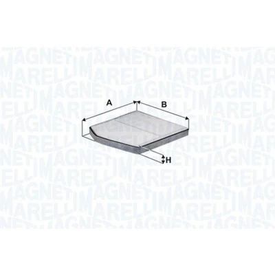 Kuva MAGNETI MARELLI 350203063950 Raitisilmasuodatin Suodatinpanos, Hiukkassuodatin 284 256 26 VOLVO: V70 2, S60 I, XC90 I