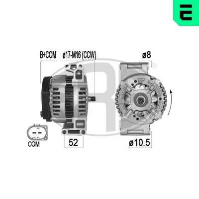 Kuva Laturi land rover freelander 2, volvo s60 ii, s80 v60 i, v70 iii, xc60 suv xc70 xc90 i OE 36000210, 6G9N 10300 LA, LR002426