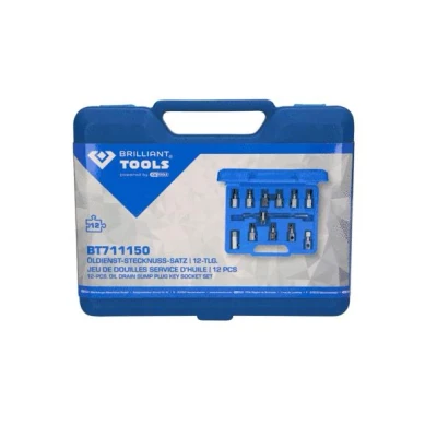 Kuva KS TOOLS BT711150 Öljysuodatinavainsarja 12 10 (3/8&quot;) neliönmuotoinen (square) 1140