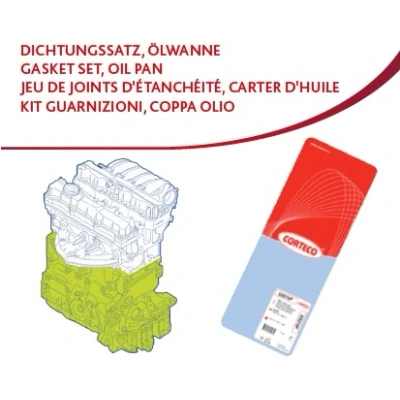 Kuva Tiivistesarja, kampikammio AUDI, SEAT, SKODA, VW OE 038198011, 38198011