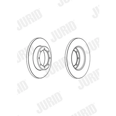 Kuva JURID 562941JC Jarrulevyt 302 18 8 140 täysi pinnoitettu Ilman tarvikkeita OPEL: Movano B Van, Flatbed Kuorma auto / Alusta