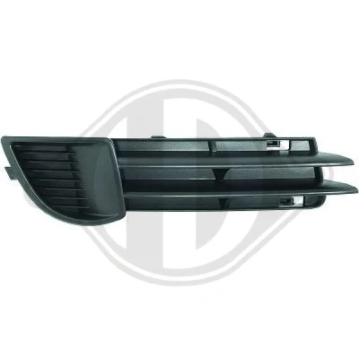Kuva DIEDERICHS 1031248 Puskurin Ritilä Ilman aukkoa/aukkoja sumuvaloille Oikea AUDI: A3 Sportback, Hatchback