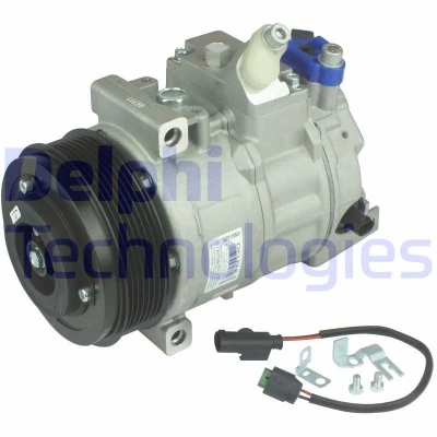 Kuva DELPHI TSP0159868 Ilmastoinnin Kompressori Denso 7SEU17C PAG 46 kompressoriöljyllä MERCEDES BENZ: C sarja T modell, E Sedan, Sedan