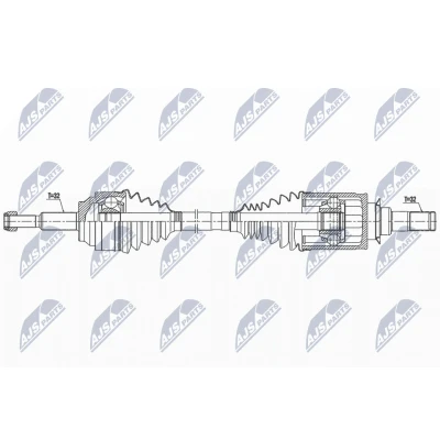 Kuva Vetoakseli, Taka akseli DODGE DURANGO, JEEP GRAND CHEROKEE IV OE 52123521AD, 52123522AA