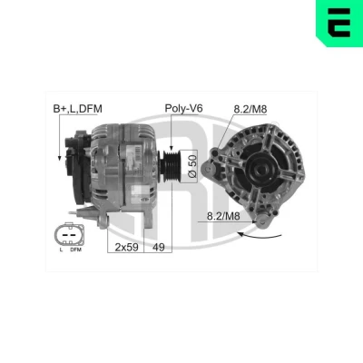 Kuva Laturi AUDI, SEAT, SKODA, VW OE 037 903 025 M, T, 047 015 H