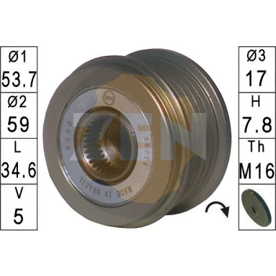 Kuva ERA ZN5590 Laturin Vapaakytkin