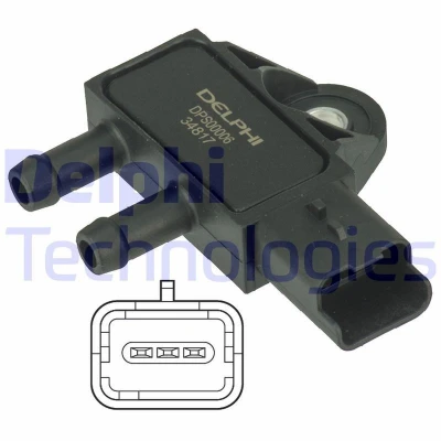 Kuva DELPHI DPS00006 DPF Paine Eroanturi PEUGEOT: 308 SW 2, 3008 I, 508 I SW, CITROËN: C4 Hatchback, C5 III Farmari, Jumpy II MPV, FIAT: Scudo