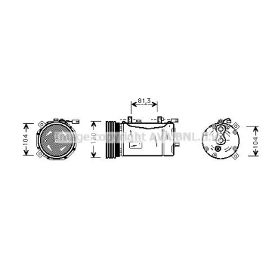Kuva PRASCO VN5153 Ilmastoinnin Lauhdutin 12,7 9,8 Alumiini 572 FORD: Galaxy Mk1 MPV