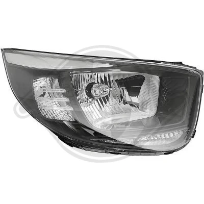 Kuva DIEDERICHS 6508080 Ajovaloumpio Oikea H4, PY21W, W5W Valokorkeussäätimen moottorilla