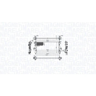 Kuva MAGNETI MARELLI 350213214900 Jäähdytin ajoneuvoille käsivaihteistolla 780 368 34 Jäähdytysrivat mekaan. kiinnitetyt FIAT: Ducato III Van