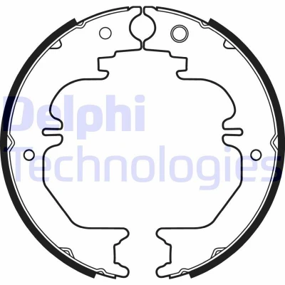Kuva DELPHI LS2132 Jarrukengät 230 45 TOYOTA: Land Cruiser 100, 80