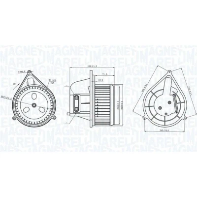 Kuva Sisäilmapuhallin MAGNETI MARELLI 069412206010