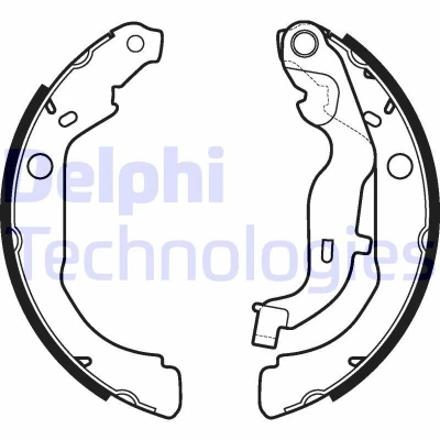 Kuva DELPHI LS2127 Jarrukengät 229 42 DACIA: Duster SUV, II, Van