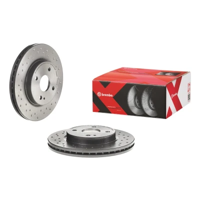 Kuva BREMBO 09.A968.1X Jarrulevyt 258 23 4 rei&#039;itetty/tuuletettu sisältä pinnoitettu MAZDA: 2 Hatchback