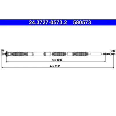 Kuva ATE 24.3727 0573.2 Käsijarruvaijeri 2135 FIAT: Doblo I Cargo