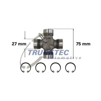 Kuva TRUCKTEC AUTOMOTIVE 02.34.041 Kardaanin Kuminivel MERCEDES BENZ: Vito Bussi, Mixto, Sprinter 3.5 T Van