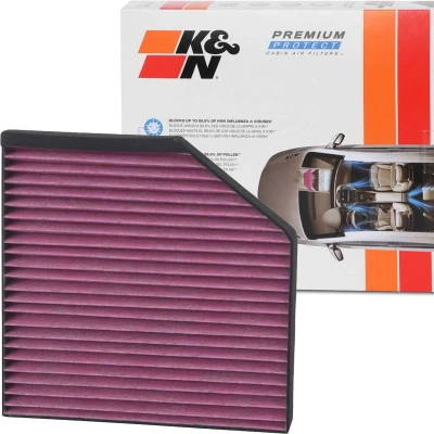 Kuva K&amp;N Filters DVF5081 Raitisilmasuodatin Aktiivihiilisuodatin 256 35 neliönmuotoinen AUDI: A6 C7 Avant, Sedan, A7 Sportback