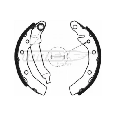 Kuva TOMEX brakes TX 20 31 Jarrukengät Taka akseli 180 CHEVROLET: Spark, Matiz