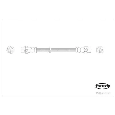 Kuva CORTECO 19036498 Jarruletku Taka akseli 205 BMW: X5