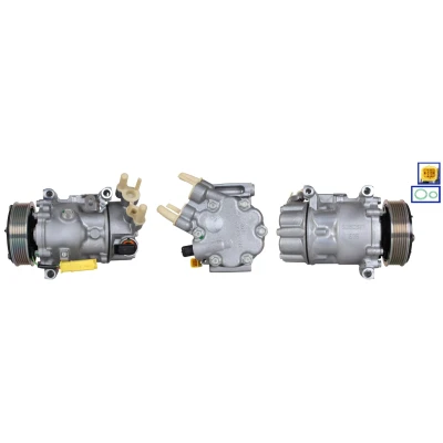 Kuva LUCAS ACP01273 Ilmastoinnin Kompressori PAG 46 YF R134a, R1234yf Tiivisteillä CITROËN: C3 Picasso, C4 II Cactus
