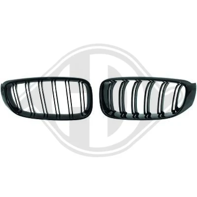 Kuva DIEDERICHS HD Tuning 1217840 Etusäleikkö Musta, Kiiltävä BMW: 3 GT