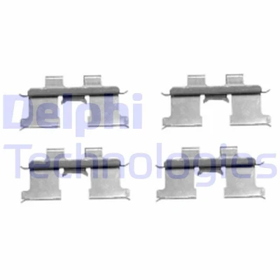 Kuva DELPHI LX0467 Tarvikesarja, Jarrupala HYUNDAI: Tucson, Sonata V, Trajet, KIA: Sportage II, Magentis I, OPEL: Corsa C Hatchback