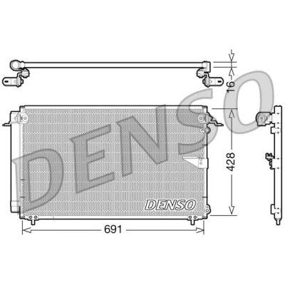 Kuva Lauhdutin, ilmastointilaite DENSO DCN51008