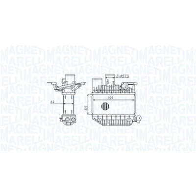 Kuva MAGNETI MARELLI 351319205310 Välijäähdytin