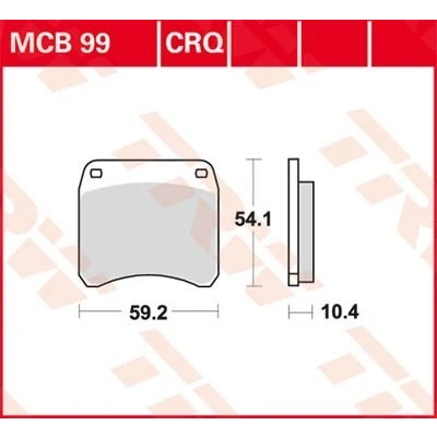 Kuva TRW Organic Allround MCB99 Jarrupalat