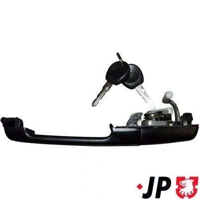 Kuva JP GROUP 1187100880 Ovenkahva Eteen, oikea Sulkusylinterillä, Avaimella, Ilman keskuslukitusjärjestelmää Musta VOLKSWAGEN: Passat B3/B4 Variant