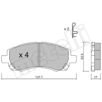 Kuva Jarrupalasarja, levyjarru METELLI 22 0295 0