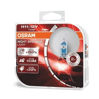 Kuva OSRAM 64211NL HCB Polttimo, kaukovalo H11 12V 55W 4200K Halogeeni AUDI: A6 C7 Sedan, A4 B8 Avant, BMW: 5 Touring, 3 Cabriolet