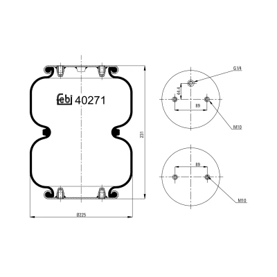Kuva FEBI BILSTEIN 40271 Metallipalje, ilmajousitus