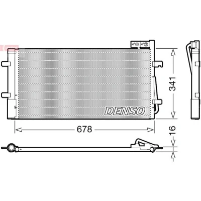 Kuva Kondensaattori, ilmastointilaite AUDI Q3 OE 8U0260401B, 8U0260401C