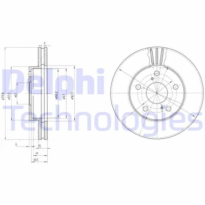 Kuva Jarrulevy, Etuakseli TOYOTA PREVIA I OE 42512 28090, 43512 28100