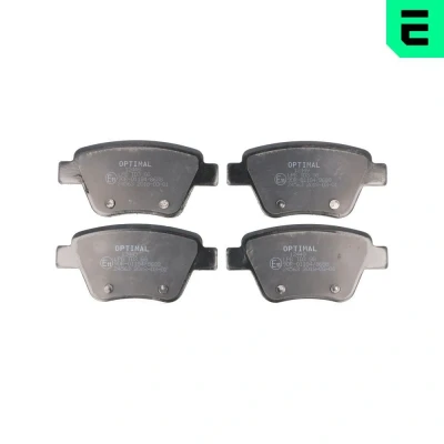 Kuva OPTIMAL BP 12449 Jarrupalat Taka akseli Ei kulumisenilmaisimelle Huudonvaimennuspellillä VOLKSWAGEN: GOLF 6, Jetta 3, SKODA: Octavia 2 Combi