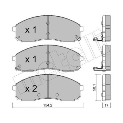 Kuva Jarrupalasarja, levyjarru METELLI 22 0631 0