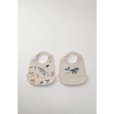 Kuva LIEWOOD Tilda Ruokalappu + Printti 2 pack, Sea Creature/Sandy