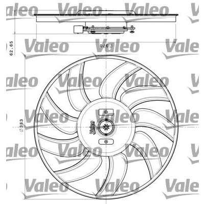 Kuva VALEO 696350 Jäähdyttimen Tuuletin 400 AUDI: A6 C7 Avant, A4 B8 Sedan, A5 Coupe