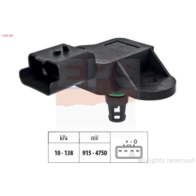 Kuva EPS 1.993.320 Paineilma Anturi, Korkeus Made in Italy OE Equivalent