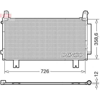 Kuva DENSO DCN40032 Ilmastoinnin Lauhdutin Vedenerottimella R 134a