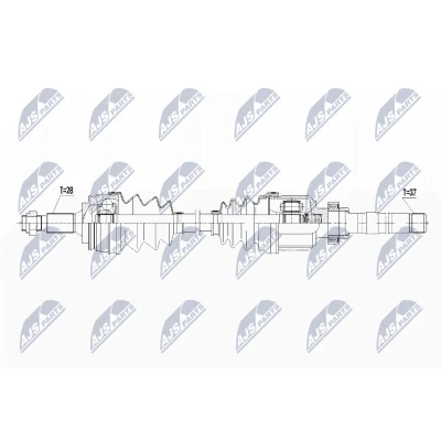 Kuva NTY NPW CT 073 Vetoakseli Etuakseli, oikea 953 86