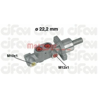 Kuva METZGER 202 297 Jarrupääsylinteri 22,2 CIFAM PEUGEOT: 206 Hatchback