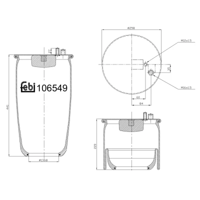 Kuva FEBI BILSTEIN 106549 Metallipalje, ilmajousitus