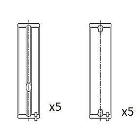Kuva FAI AutoParts BM1031 STD Kampiakselin Laakeri AUDI: A4 B5 Avant, A6 C5 Sedan, VOLKSWAGEN: Golf 2, 4, Touran I, FORD: Galaxy Mk1 MPV