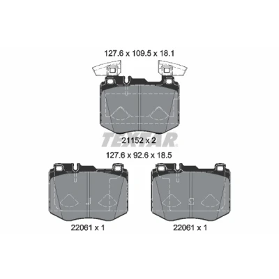 Kuva Textar 2115203 Jarrupala, levyjarru