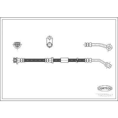 Kuva CORTECO 19032897 Jarruletku Etuakseli, vasen 395 HONDA: CIVIC 6 Hatchback